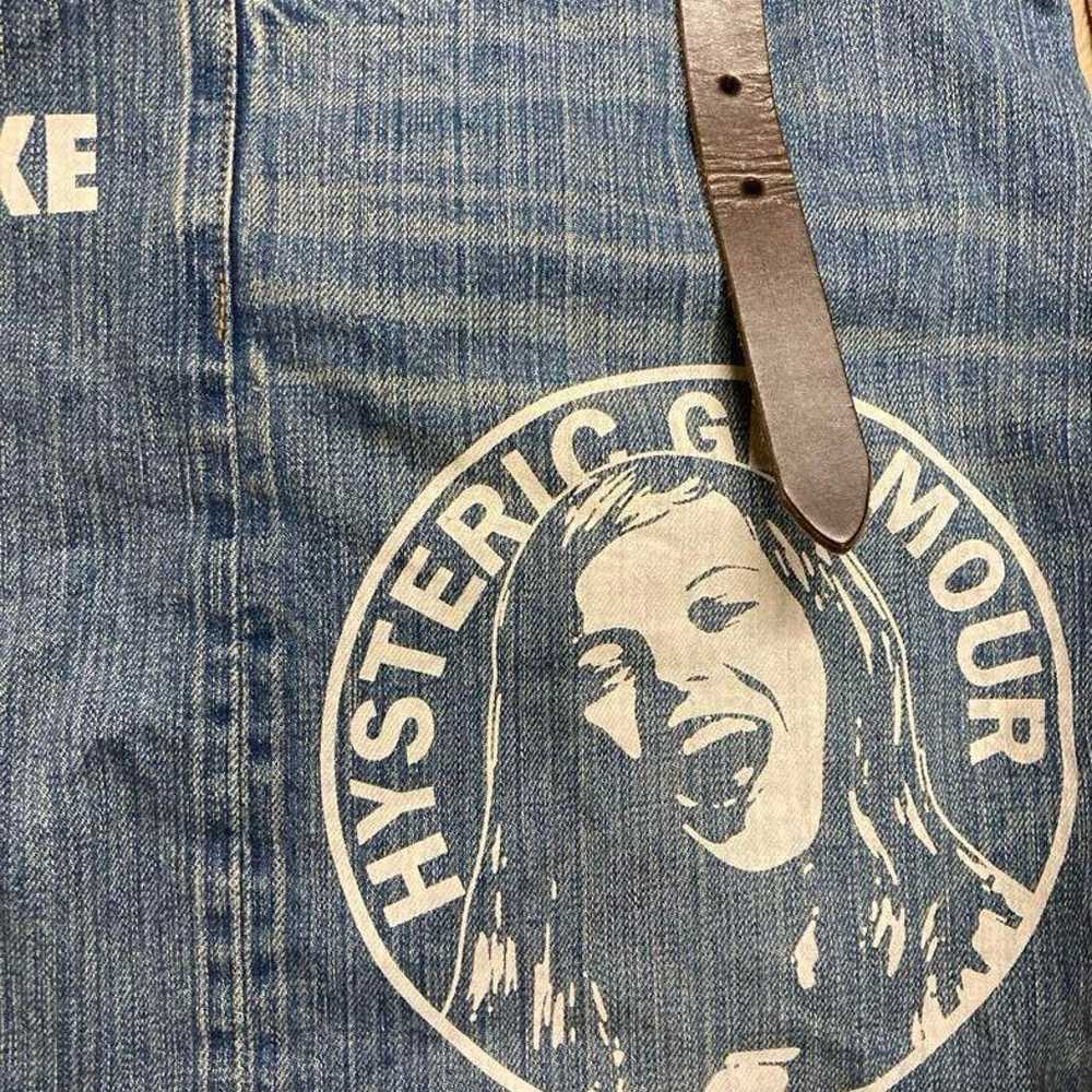 Hysteric Glamour Denim Tote Bag MAKE ME SMILE - image 3