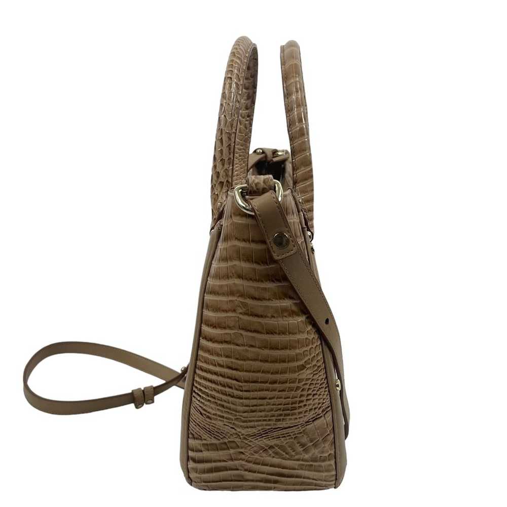 Brahmin Small Lena Satchel Bag Travertine Brevik … - image 3