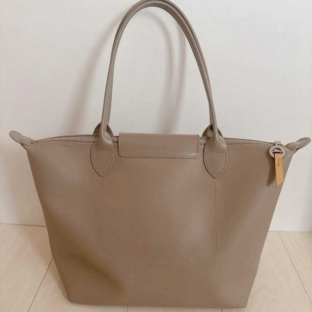 Longchamp Le Pliage City Taupe M Size Tote Bag - image 3