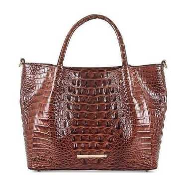 BRAHMIN Mallory Melbourne Embossed Leather Satchel