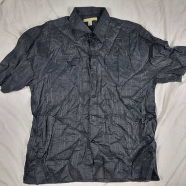 Other Syllables Mens 3XL Black Short Sleeve Button