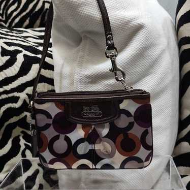 Coach Ashley Op Art selling Scarf Print Satchel