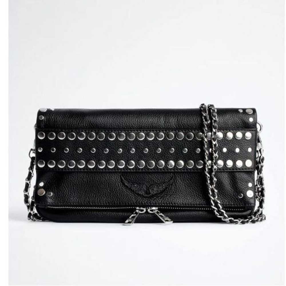 ZADIG & VOLTAIRE Rock Studs Outline Clutch BLACK - image 1