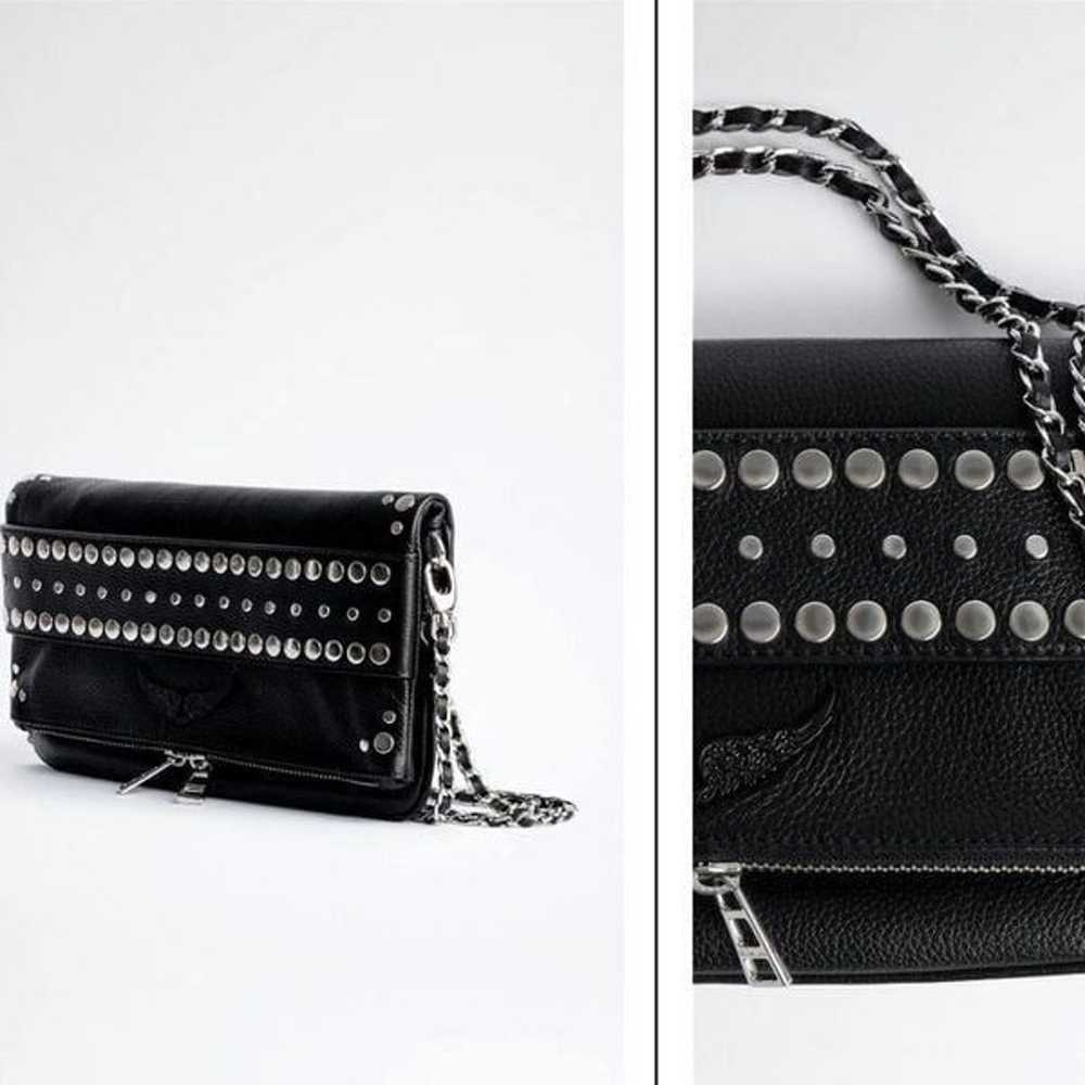 ZADIG & VOLTAIRE Rock Studs Outline Clutch BLACK - image 3