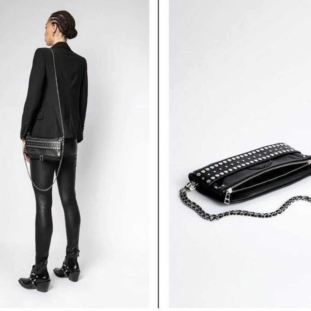 ZADIG & VOLTAIRE Rock Studs Outline Clutch BLACK - image 4