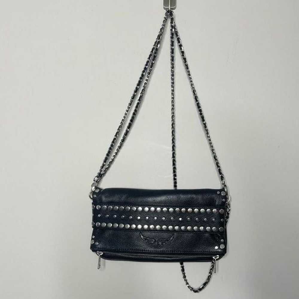 ZADIG & VOLTAIRE Rock Studs Outline Clutch BLACK - image 7