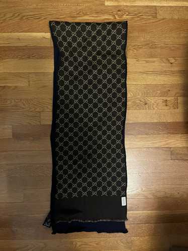 Gucci Brown GG monogram scarf