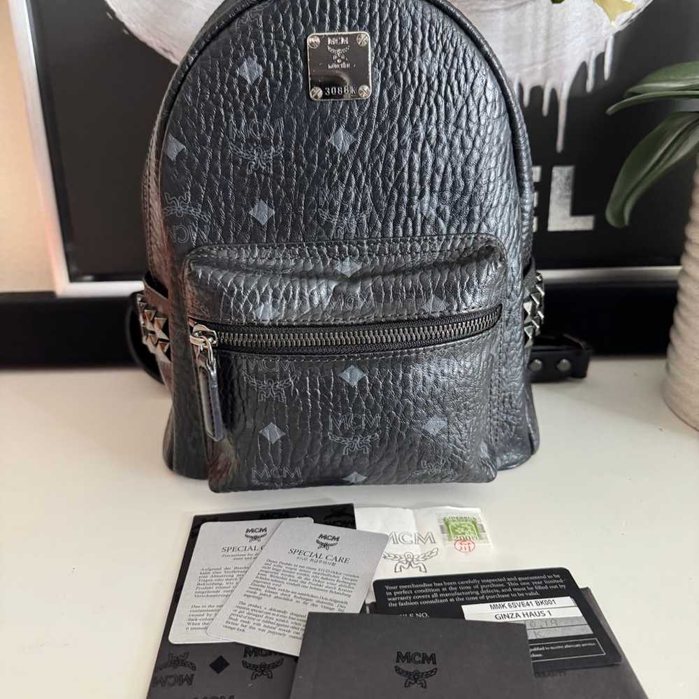 Black MCM Mini Backpack - image 1