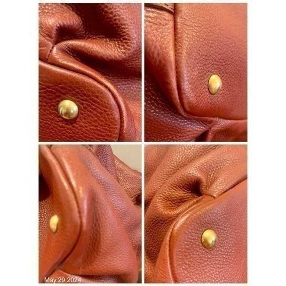 Miu Miu Large Bordeaux Pebbled Tote Bag Originall… - image 10