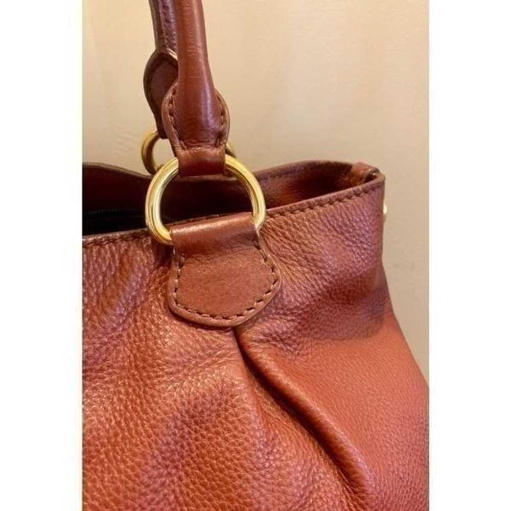 Miu Miu Large Bordeaux Pebbled Tote Bag Originall… - image 6