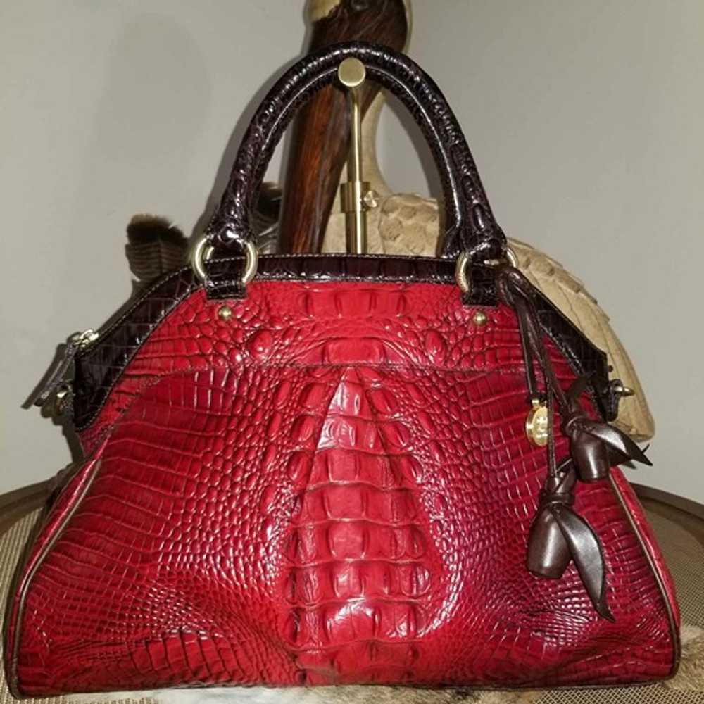 Brahmin Louise Rose in Ruby Tri Texture 75th Anni… - image 2