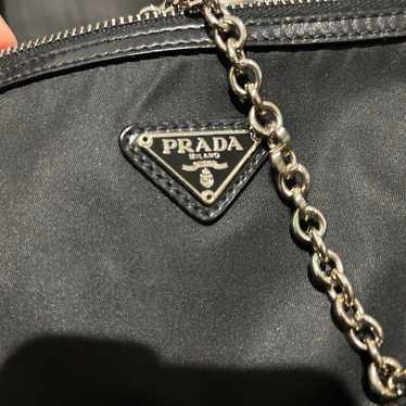 PRADA Black Nylon Mini Shoulder Bag