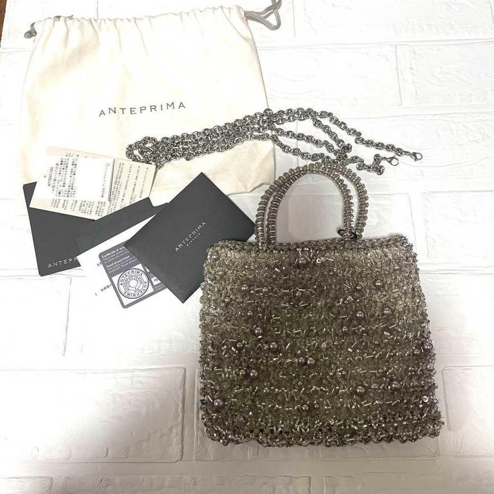 Unused item Anteprima Perlaglitter Wire Bag KHAKI… - image 1