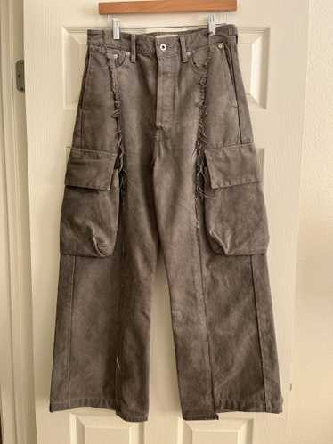 Vuja De "Diviser" Inside-Out Denim Cargo Pants