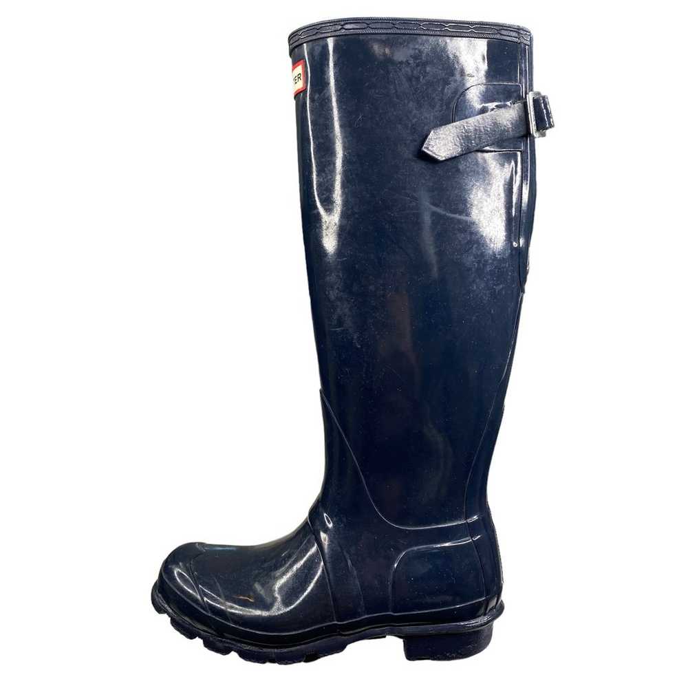 Hunter Women's Navy Blue Waterproof Rain Boot Siz… - image 3