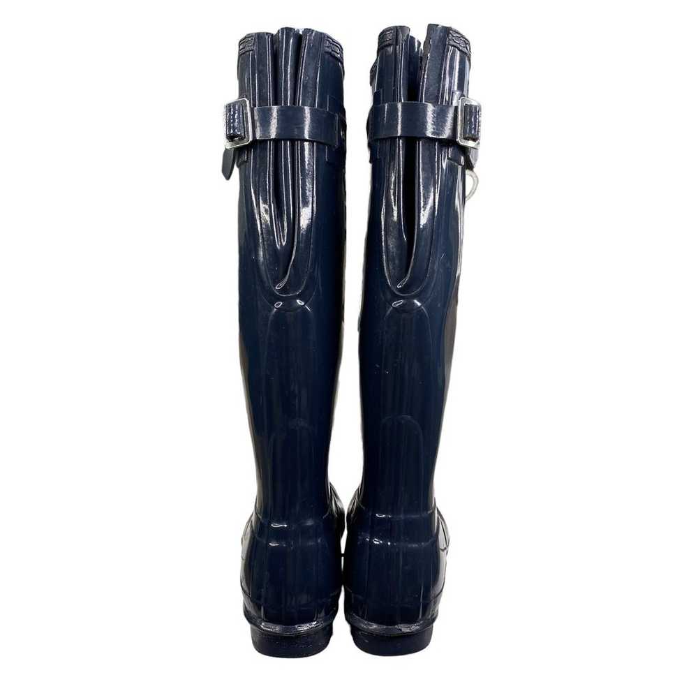 Hunter Women's Navy Blue Waterproof Rain Boot Siz… - image 8