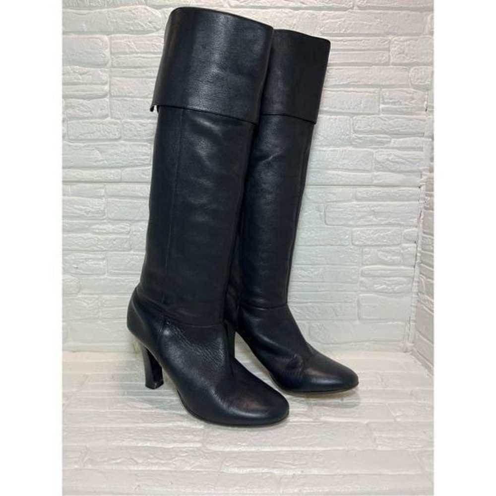 Steve Madden BUTTERY SOFT Black Leather Boots Rou… - image 2