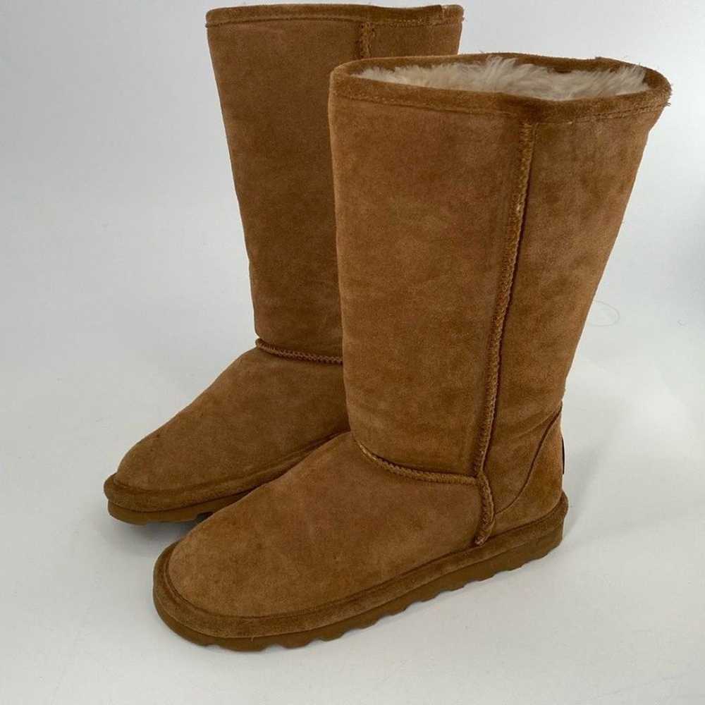 Bearpaw Elle Tall Suede Leather Sherpa Wool Lined… - image 11