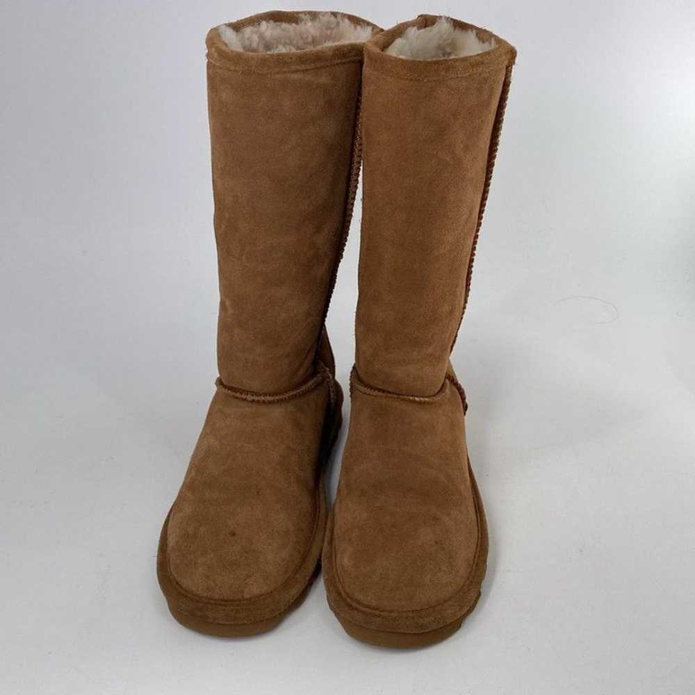 Bearpaw Elle Tall Suede Leather Sherpa Wool Lined… - image 2