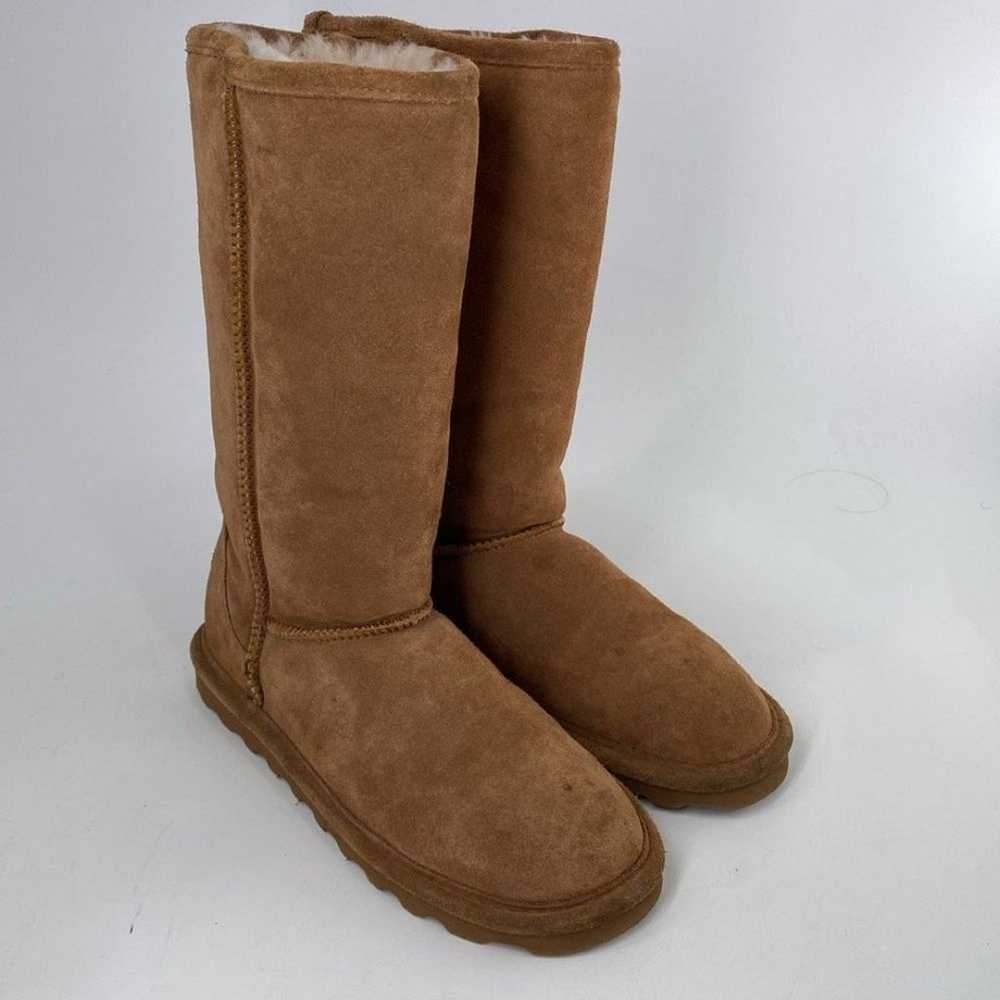 Bearpaw Elle Tall Suede Leather Sherpa Wool Lined… - image 3