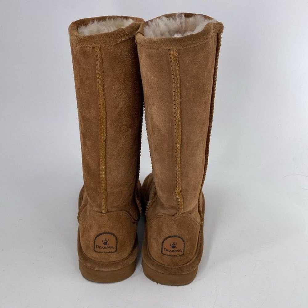 Bearpaw Elle Tall Suede Leather Sherpa Wool Lined… - image 4