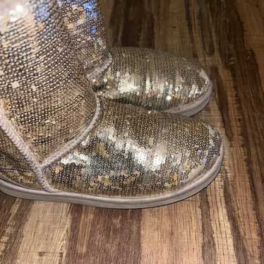 UGG Australia Classic Short Gold Sequin Women size