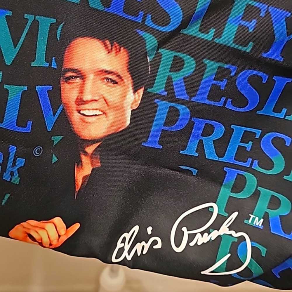 Vintage Large Elvis Presley Shoulder Tote Bag Pur… - image 7