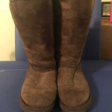 Brown tall UGG boots