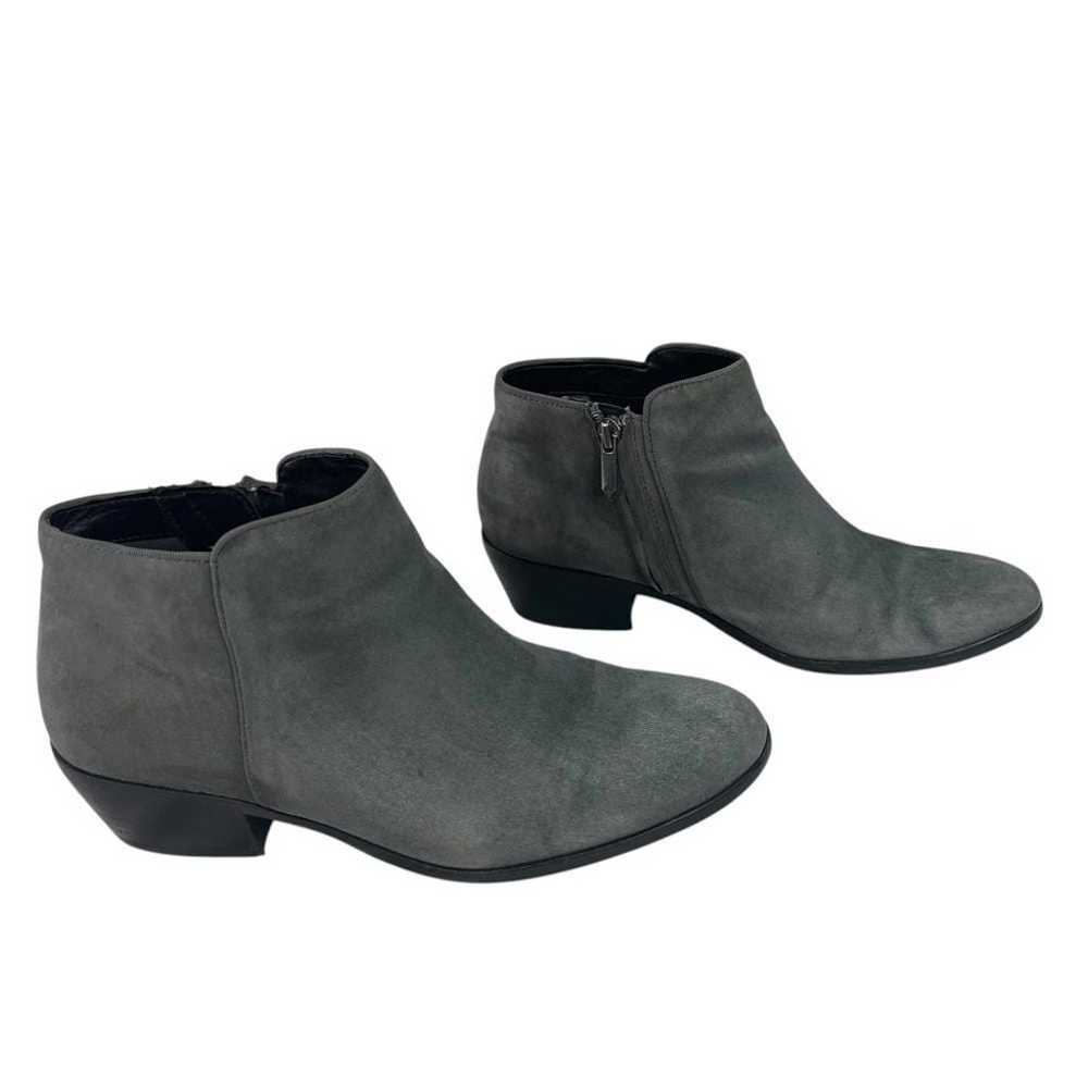 Sam Edelman Petty Gray Suede Leather Ankle Boots … - image 2