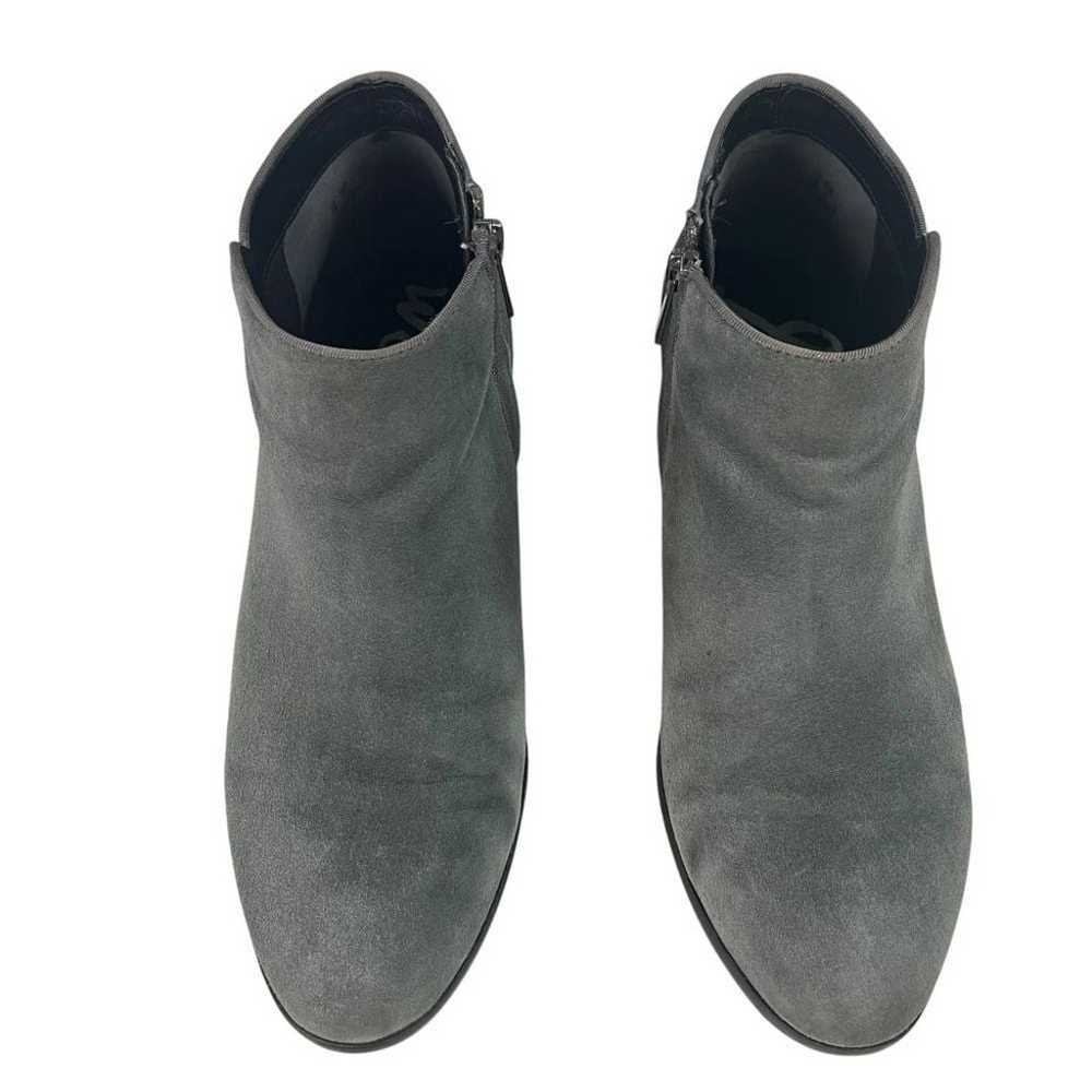 Sam Edelman Petty Gray Suede Leather Ankle Boots … - image 4