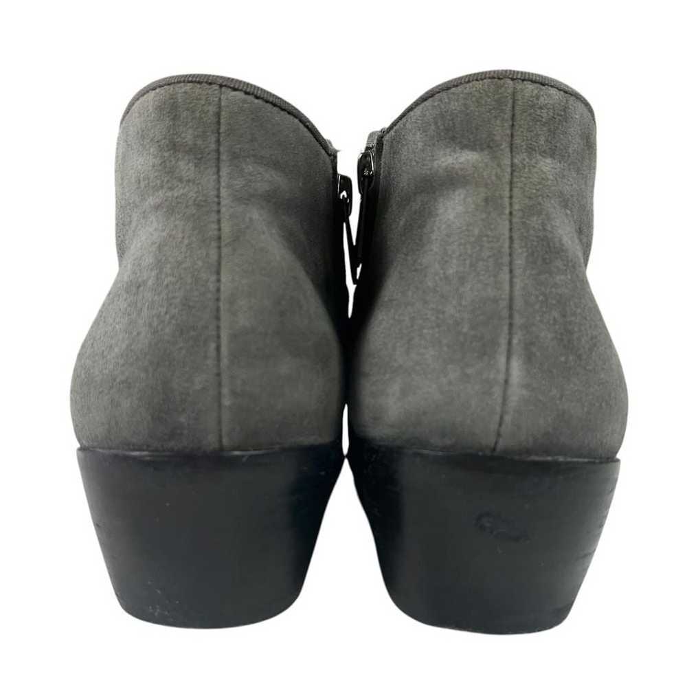 Sam Edelman Petty Gray Suede Leather Ankle Boots … - image 9