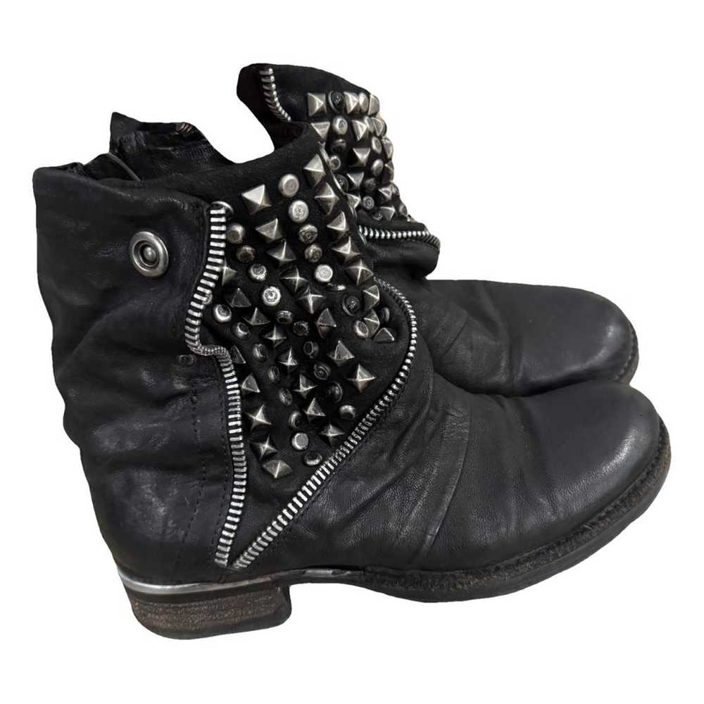 A.s.98 Leather biker boots - image 1