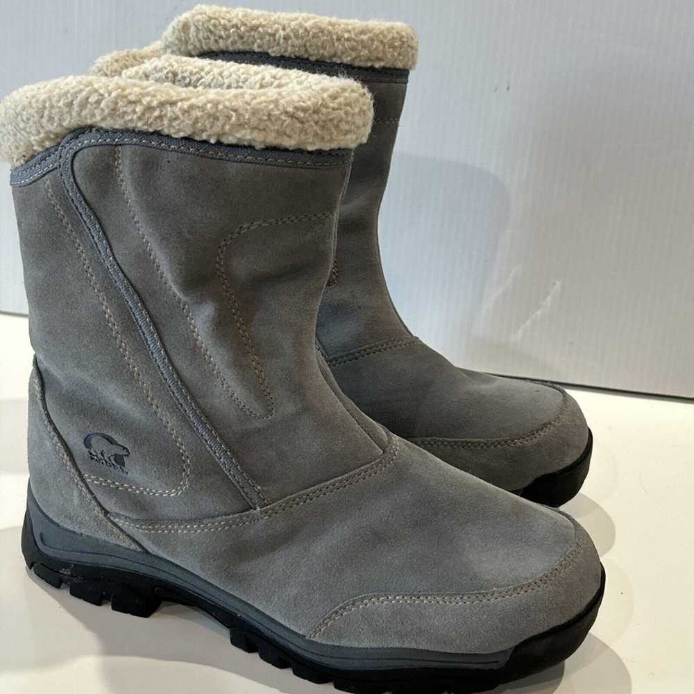 Sorel Water Fall Blue Suede Winter Snow Boots Thi… - image 3