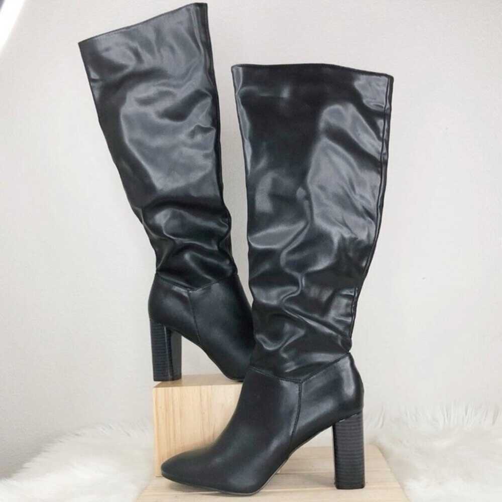 Boohoo Black Knee High Boots - image 2