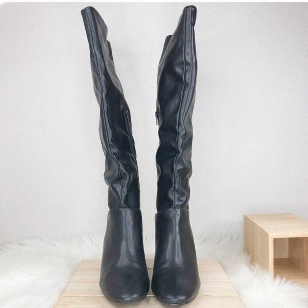 Boohoo Black Knee High Boots - image 4