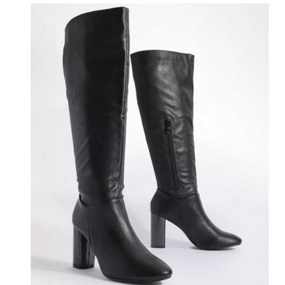 Boohoo Black Knee High Boots - image 7