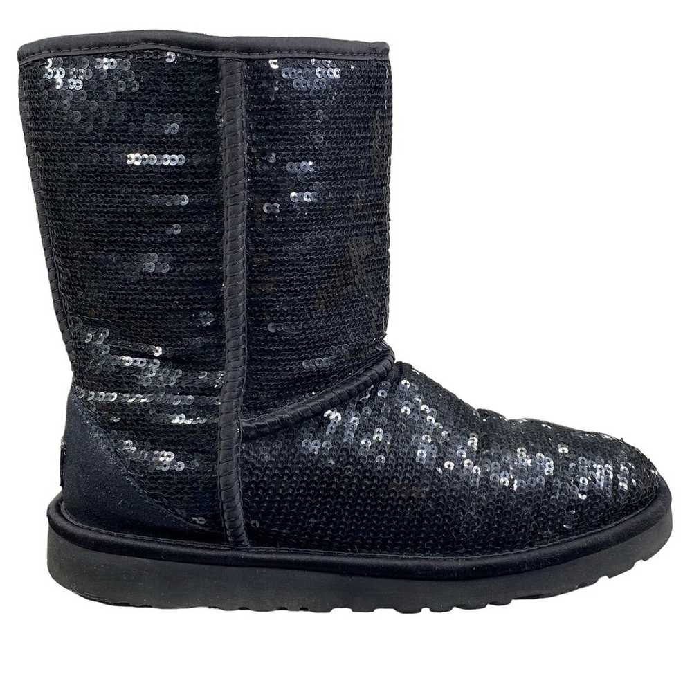 UGG Women's Classic Short Black Sequin Winter Boo… - image 1