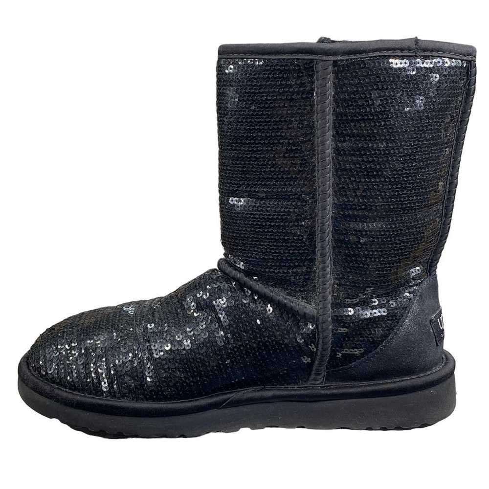 UGG Women's Classic Short Black Sequin Winter Boo… - image 2