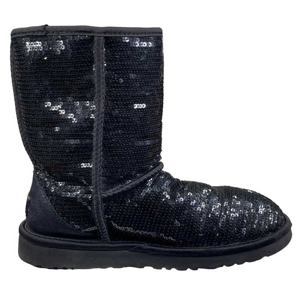 UGG Women's Classic Short Black Sequin Winter Boo… - image 4