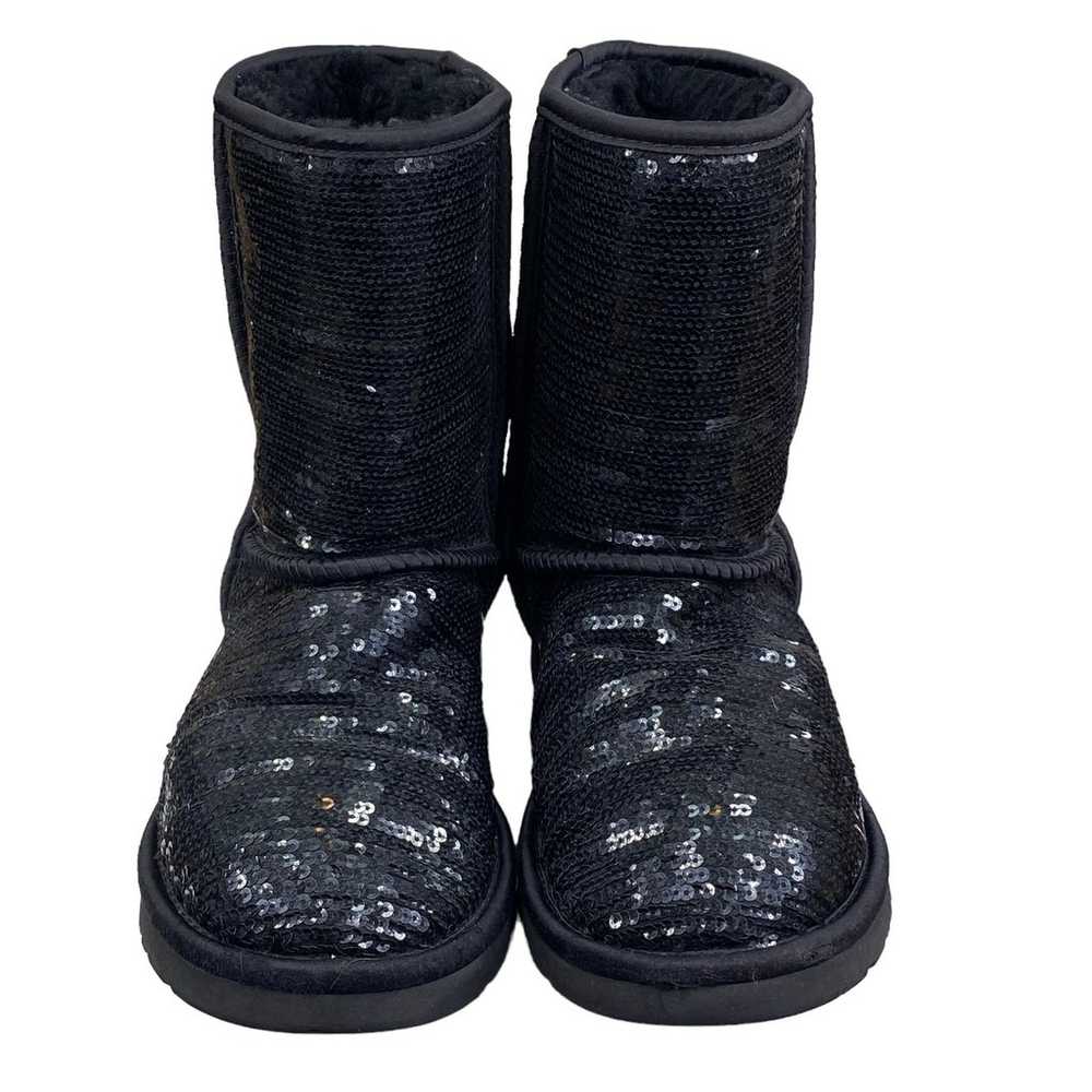 UGG Women's Classic Short Black Sequin Winter Boo… - image 7