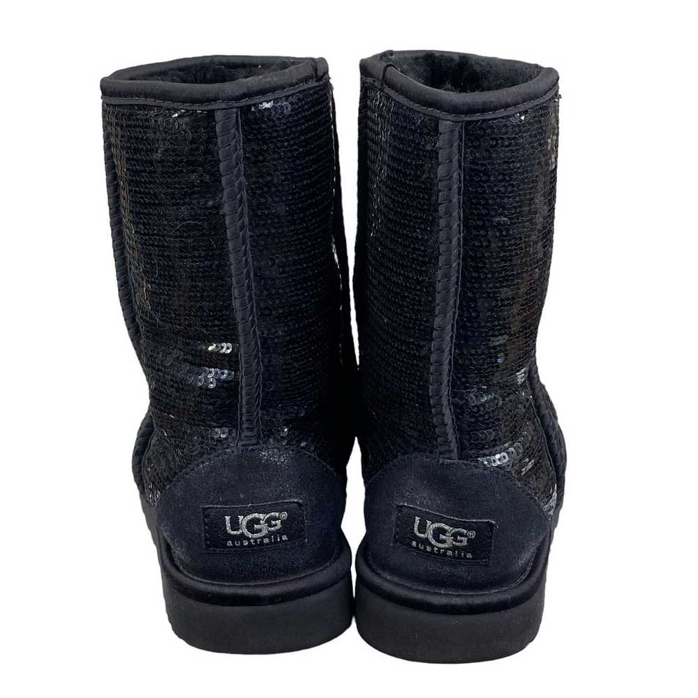 UGG Women's Classic Short Black Sequin Winter Boo… - image 8