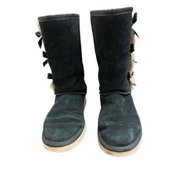 Koolaburra by UGGBlack Bow Sheep Skin
Leather Mid… - image 1