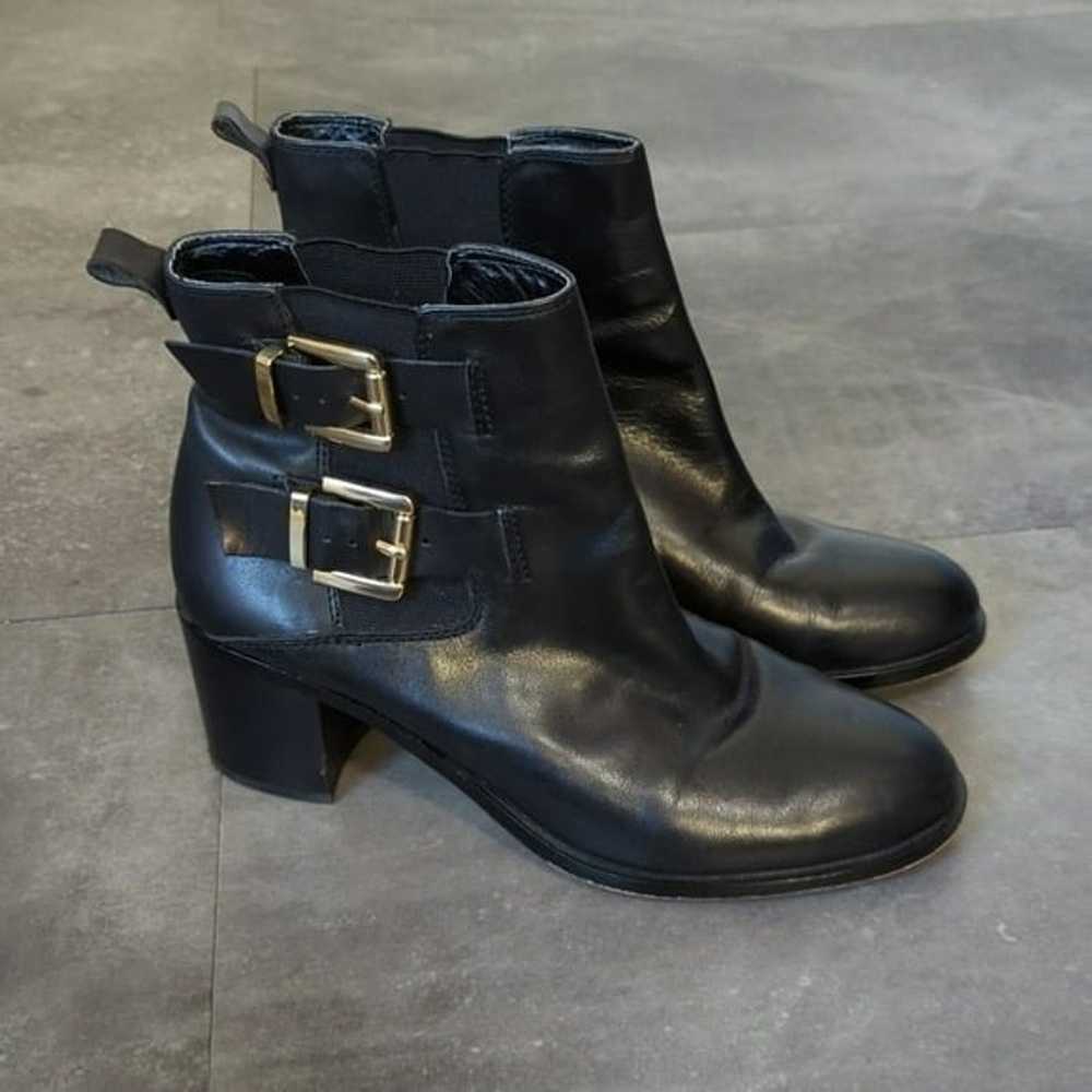 Sam Edelman Double Buckle Straps Leather Ankle Bo… - image 3