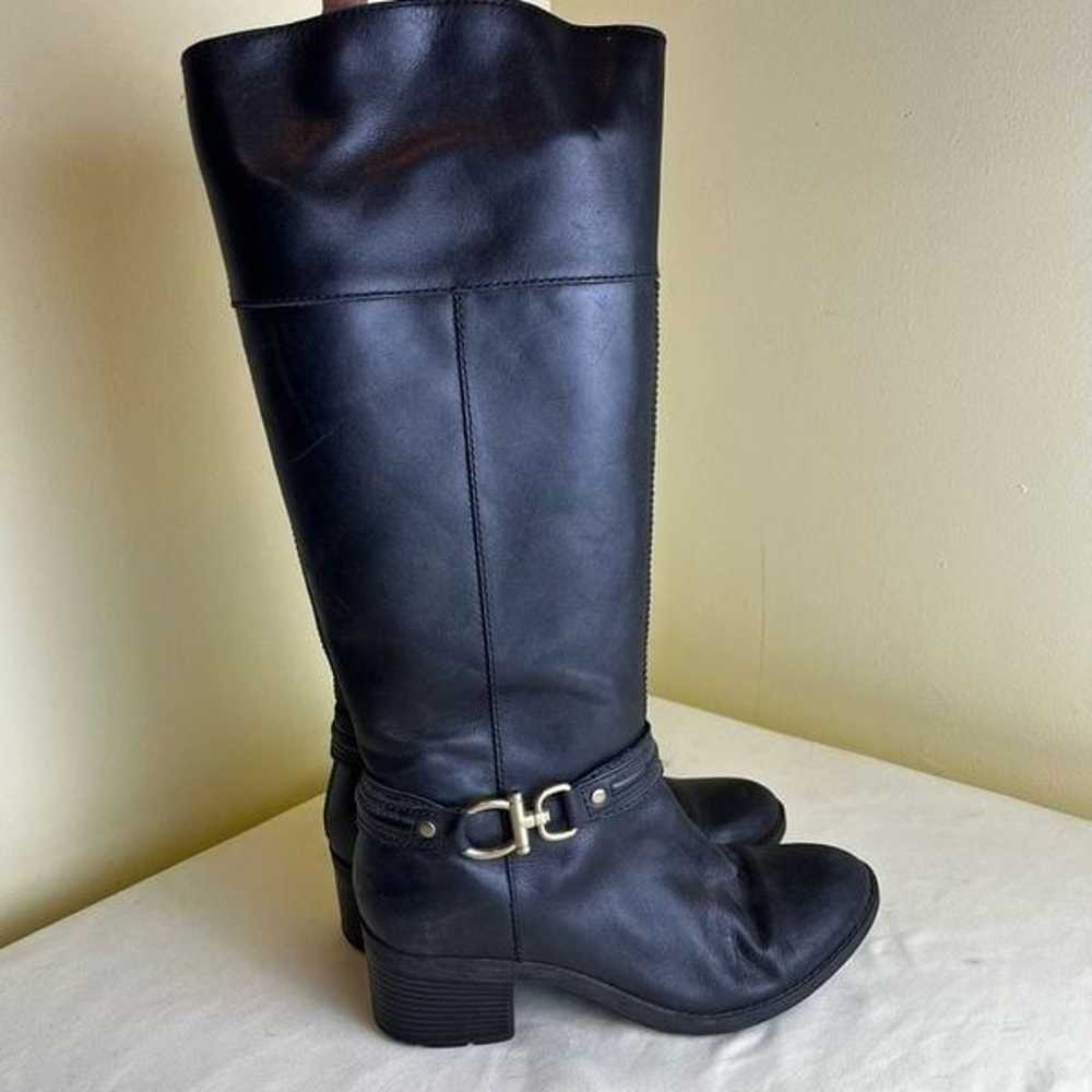 Bandolino Ulla Knee High Riding Boot Black Leathe… - image 9