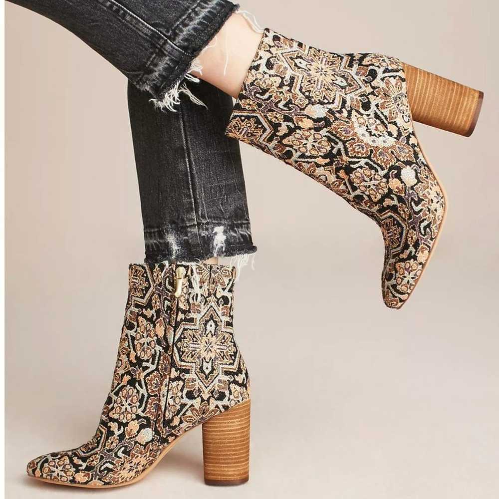 Anthropologie Sam Edelman Corra Tapestry Ankle Bo… - image 1