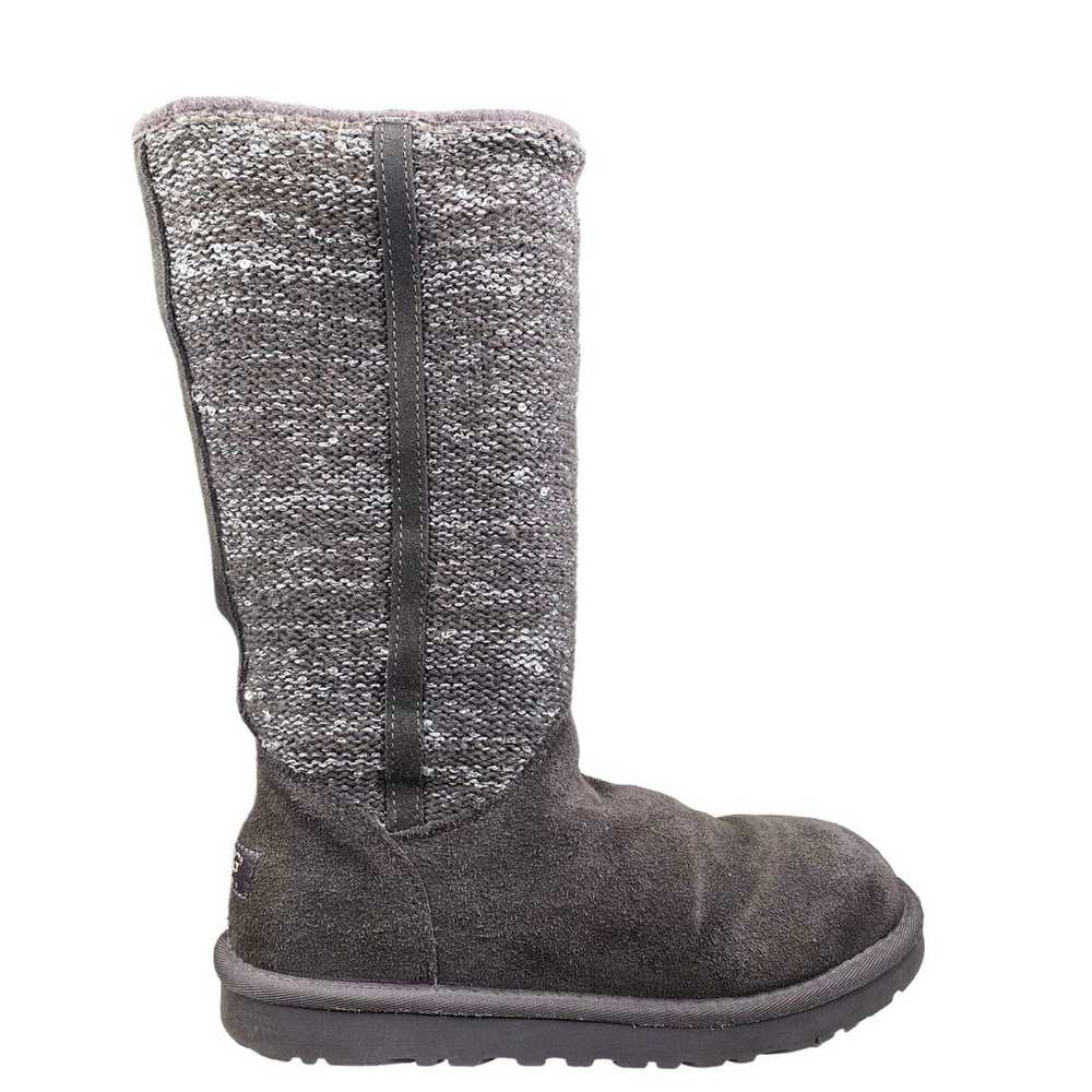 UGG Women's Camaya Grey Suede Knit Pull On Winter… - image 1