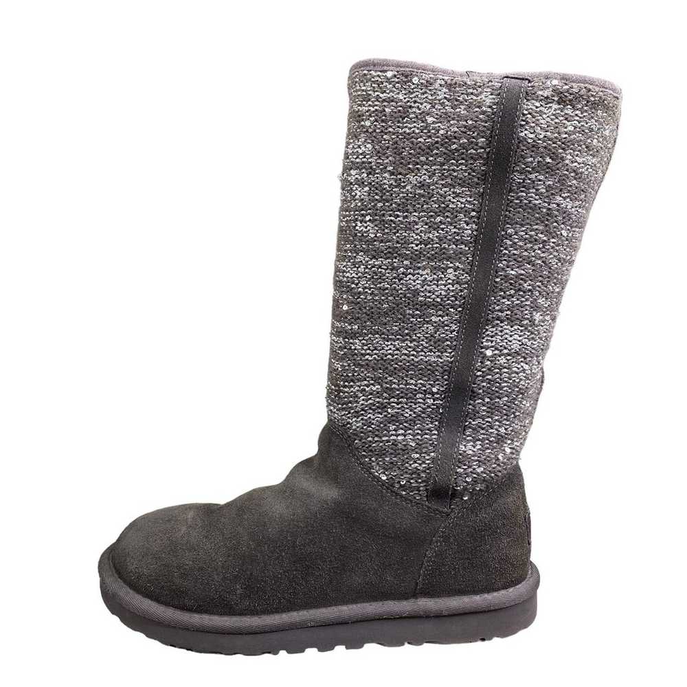 UGG Women's Camaya Grey Suede Knit Pull On Winter… - image 3