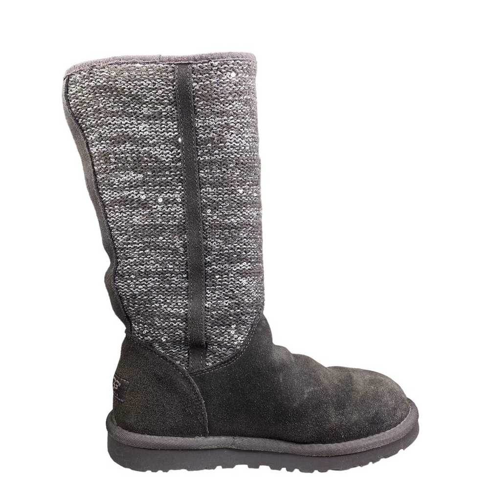 UGG Women's Camaya Grey Suede Knit Pull On Winter… - image 4