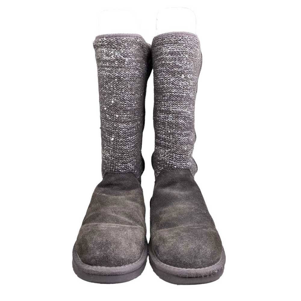 UGG Women's Camaya Grey Suede Knit Pull On Winter… - image 7