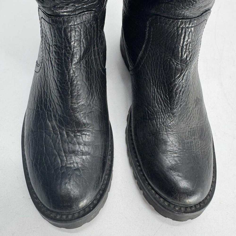 TORY BURCH Connell Boots Size 6 Black Leather Cha… - image 3